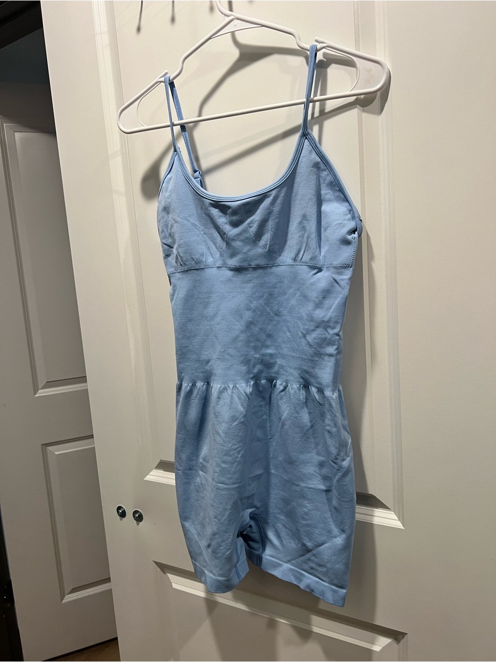 Light Blue Spaghetti Strap Romper